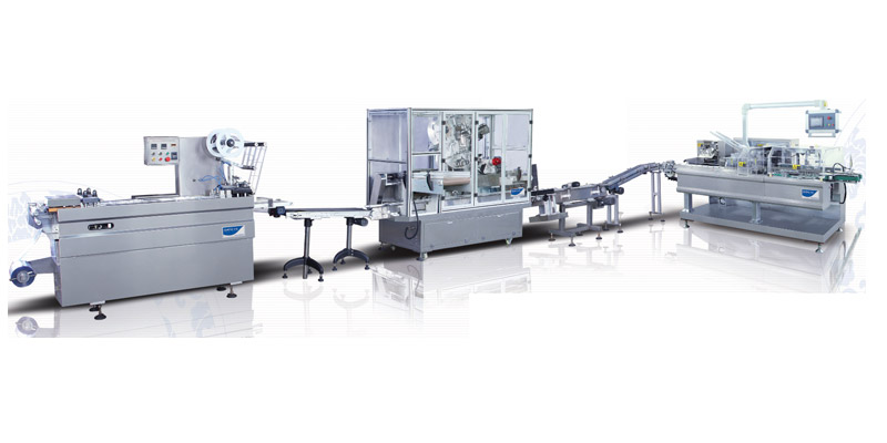 DTTZ-100LAutomatic Oral Liquids(Tray Making/Labeling/Feeding/Cartoning) Packaging Production Line